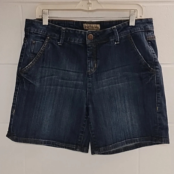 Ruff Hewn Denim Jean Short Size 12 - Picture 9 of 9